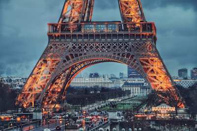 Bottom of Eiffel Tower, Paris, France