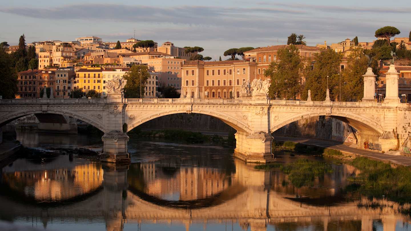 View over the River Tiber, Rome, Italy