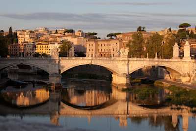 View over the River Tiber, Rome, Italy