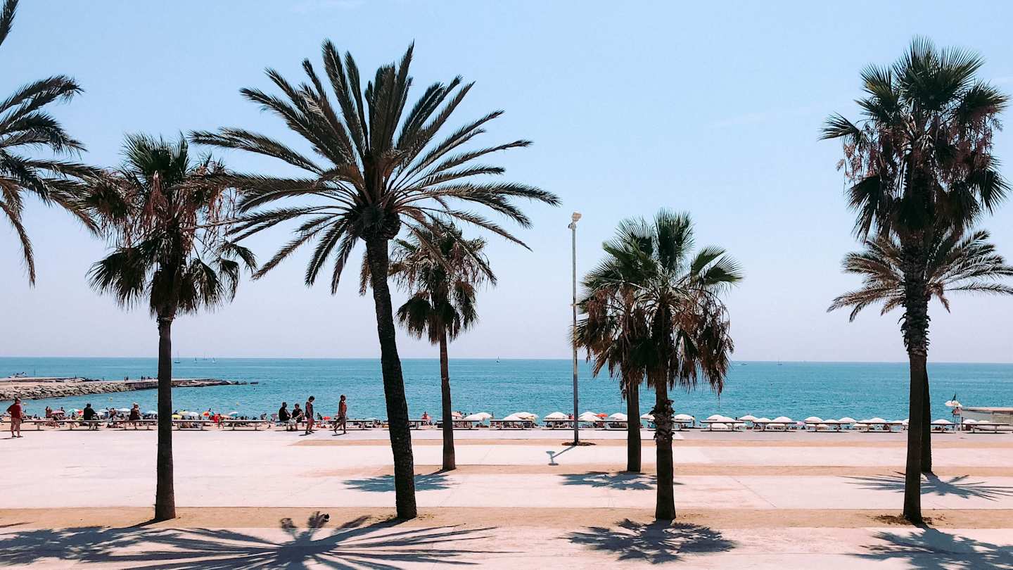 La Barceloneta Beach, Barcelona, Spain