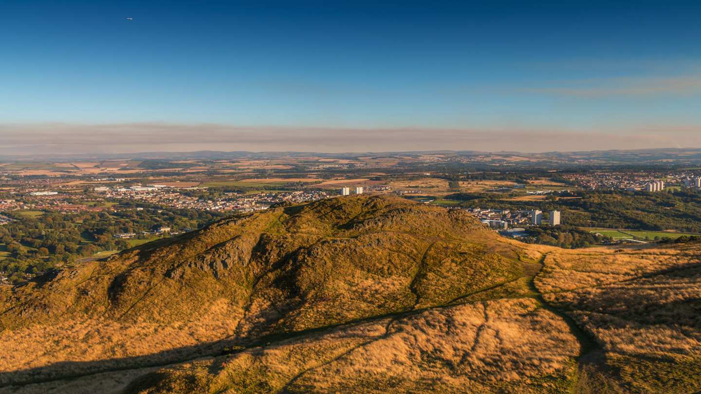 A view over Scotland from Arthur's Seat, Edinburgh