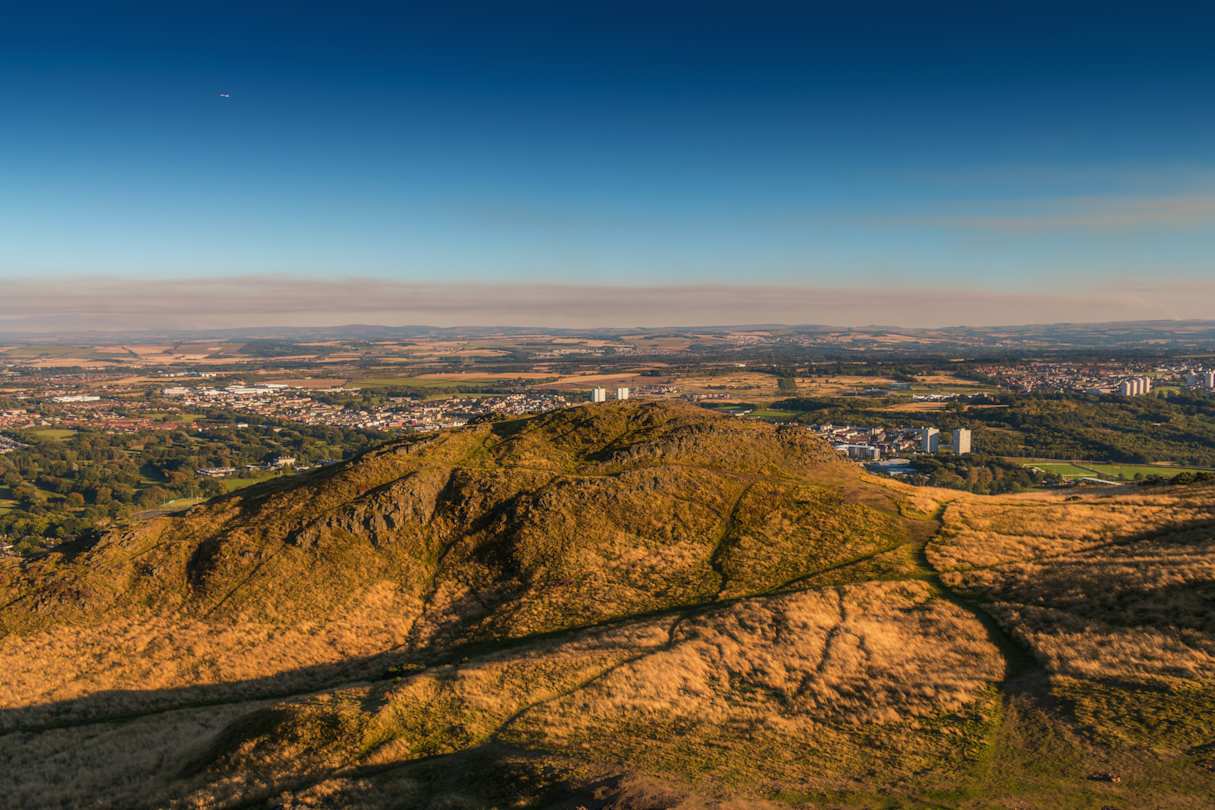 A view over Scotland from Arthur's Seat, Edinburgh
