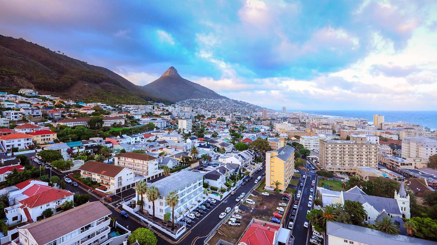 View of the City of Cape Town in South Africa