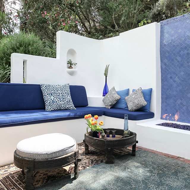 Relaxing and cosy outdoor area of the Plum Guide home, Peace of Mind