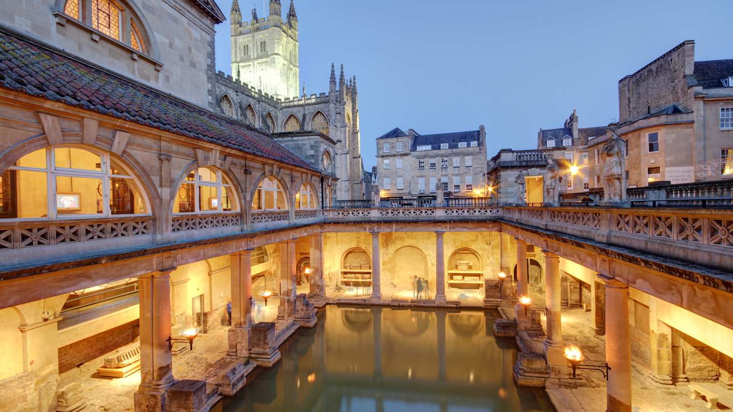 The Roman Baths in Bath, England