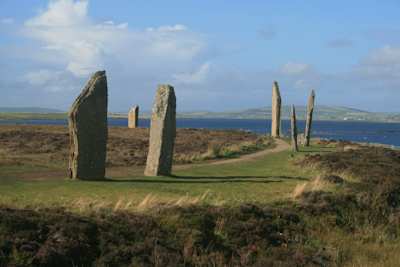 Standing Stones in Orkney, The Shetland Islands, Scotland