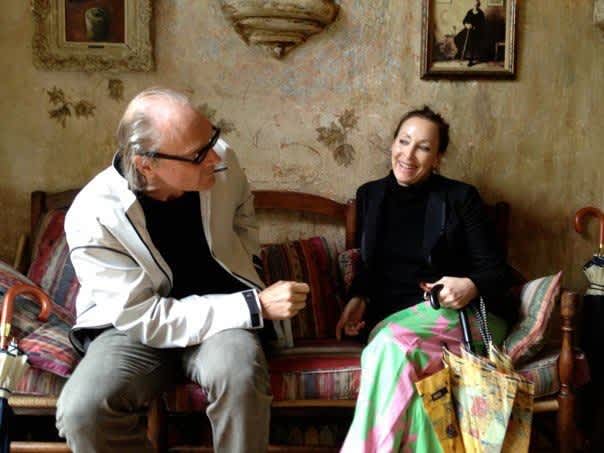 Roberta and Chris of Plum Guide home, The Mirrored House