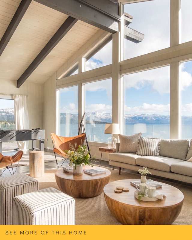 Stargazer living area, Lake Tahoe