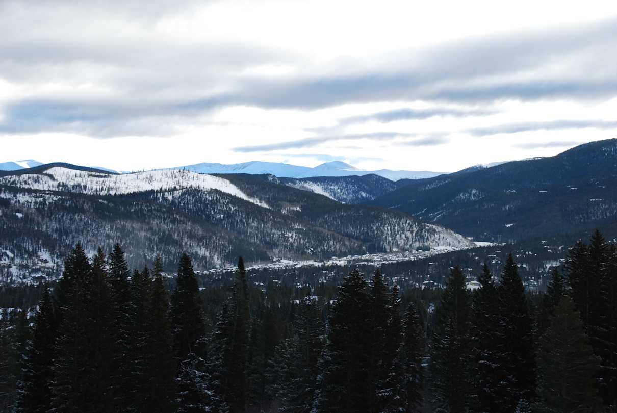 Views of the mountains in Breckenridge, Colorado, USA