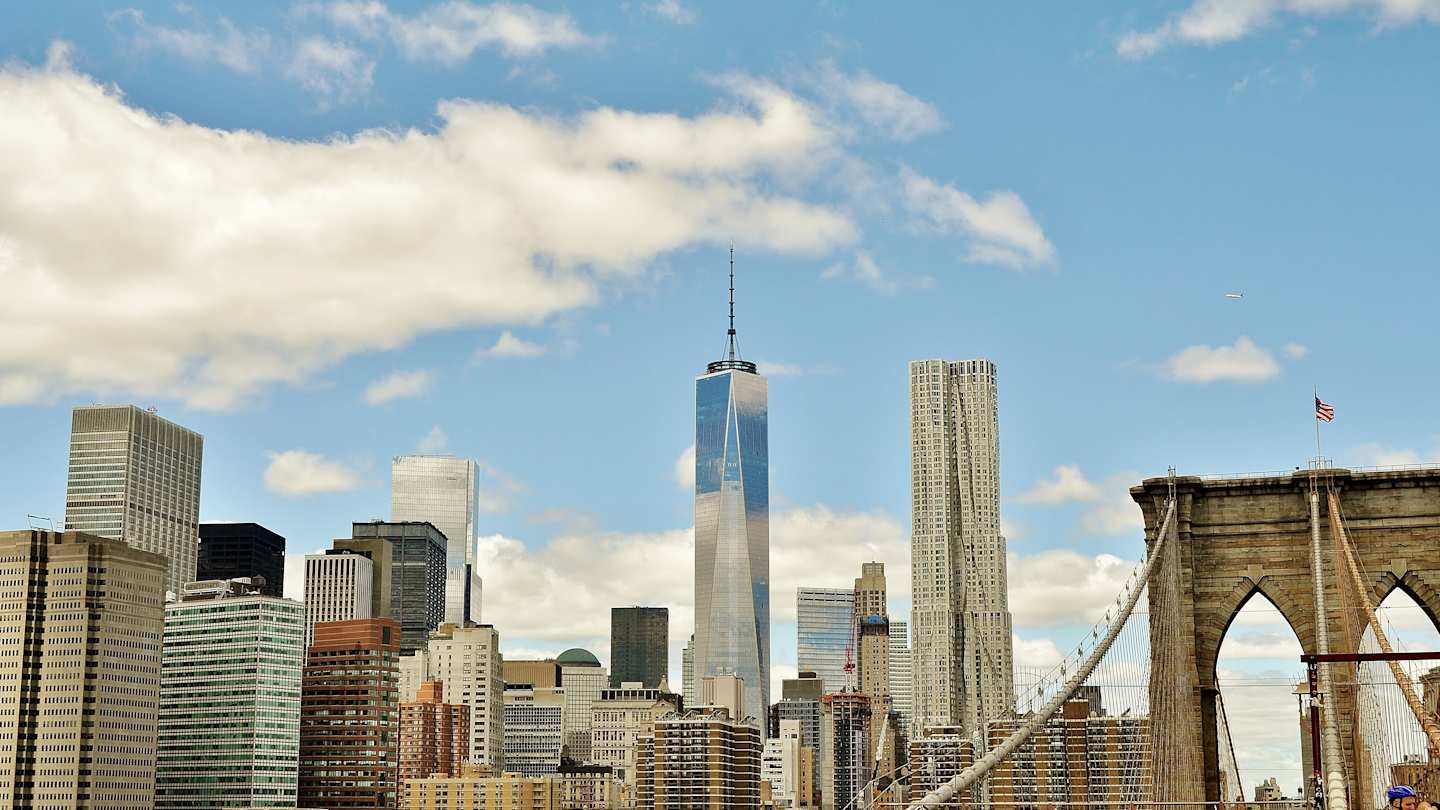 Brooklyn Bridge, Manhattan, New York, Skyline, Skyscrapers
