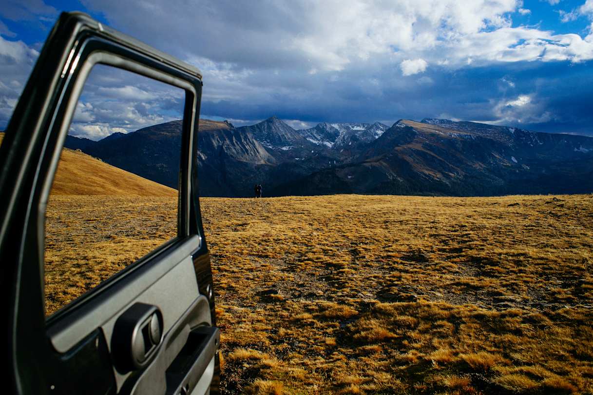 A view over the mountains in Estes Park, Colorado, USA
