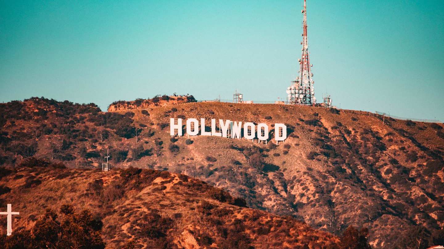 View of the Hollywood sign