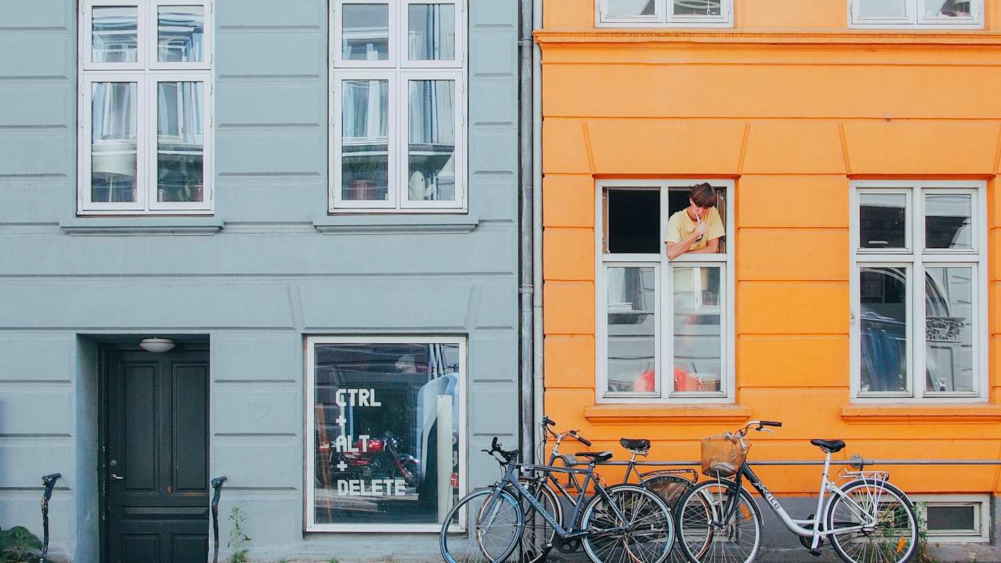 Nyhavn shop fronts, Copenhagen