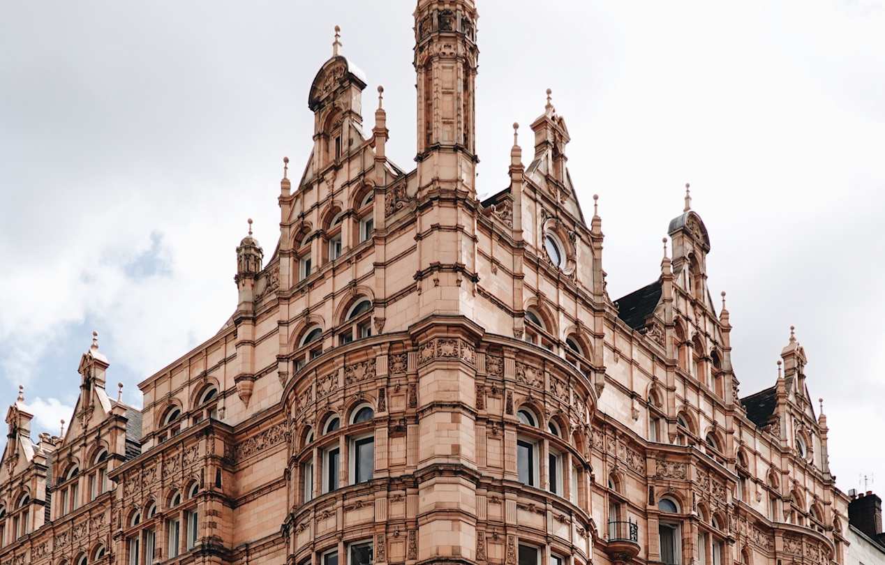 Corner of building in Marylebone, London
