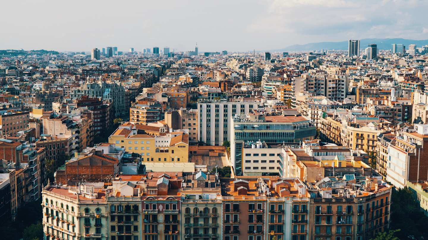 I view over Barcelona from La Sagrada Familia