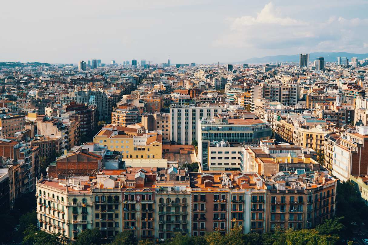 View over Barcelona from La Sagrada Familia