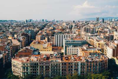 View over Barcelona from La Sagrada Familia