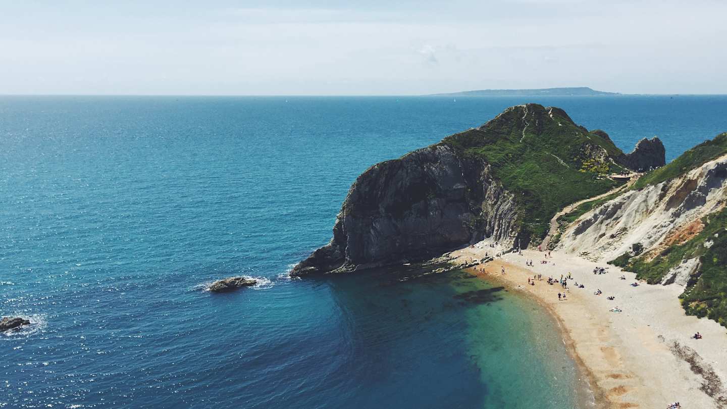Coastline in Dorset, England, UK