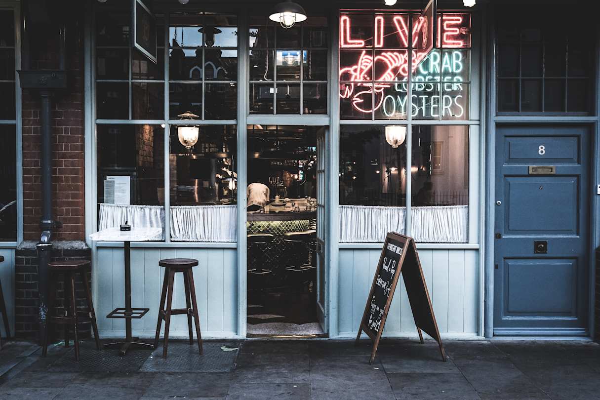 Oyster bar in London