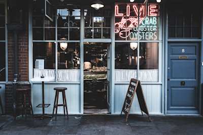 Oyster bar in London