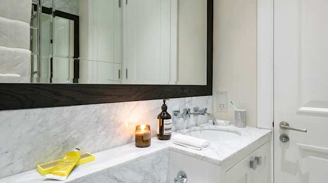 Bathroom, amenities and candle lit inside the Earl's Boutique, Plum Guide home