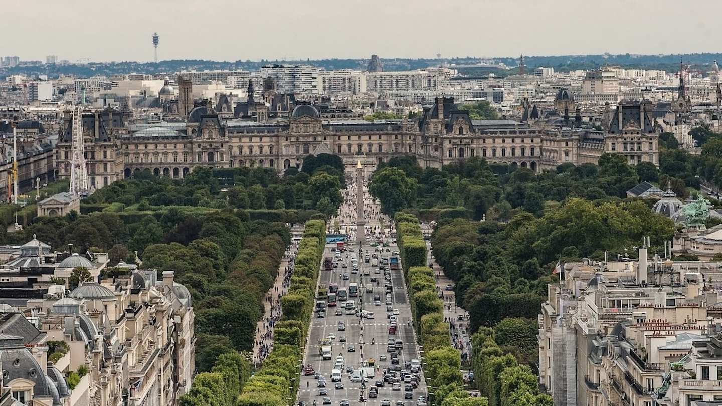 Skyline view of Paris