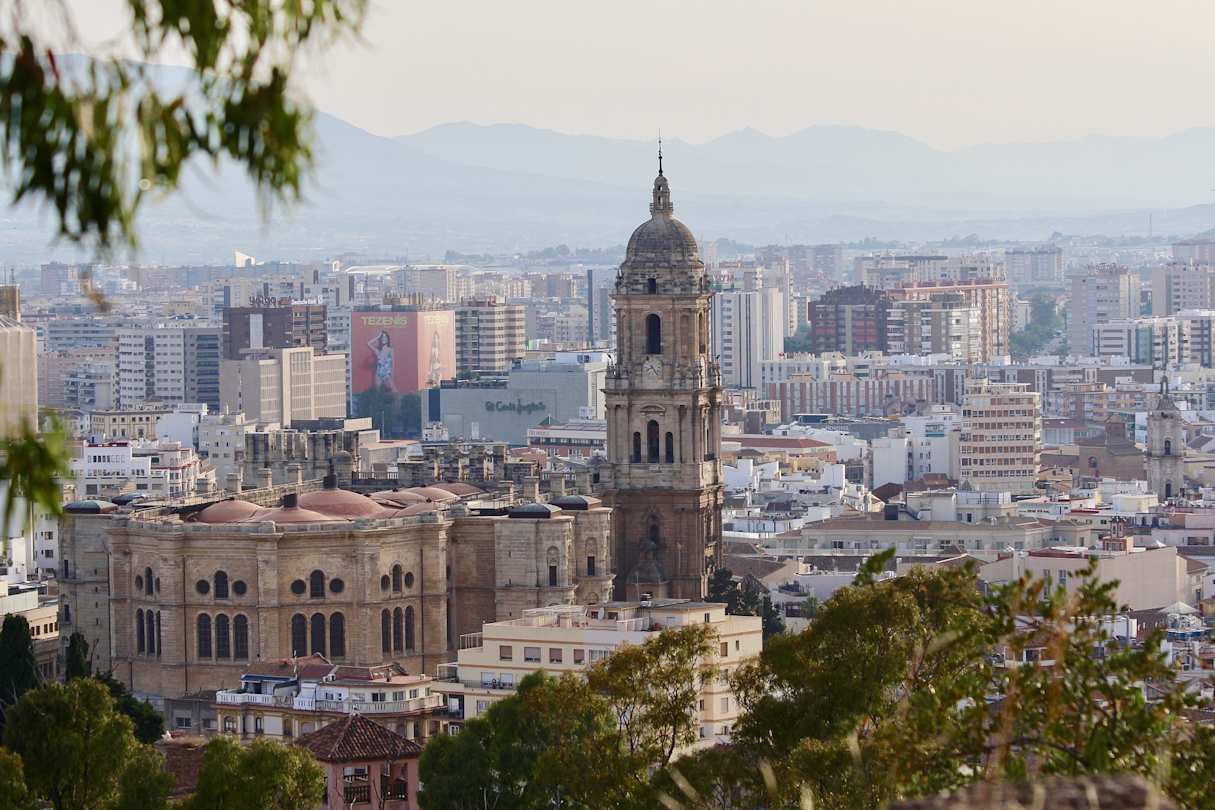 View over Malaga, Spain
