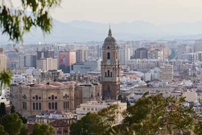 View over Malaga, Spain