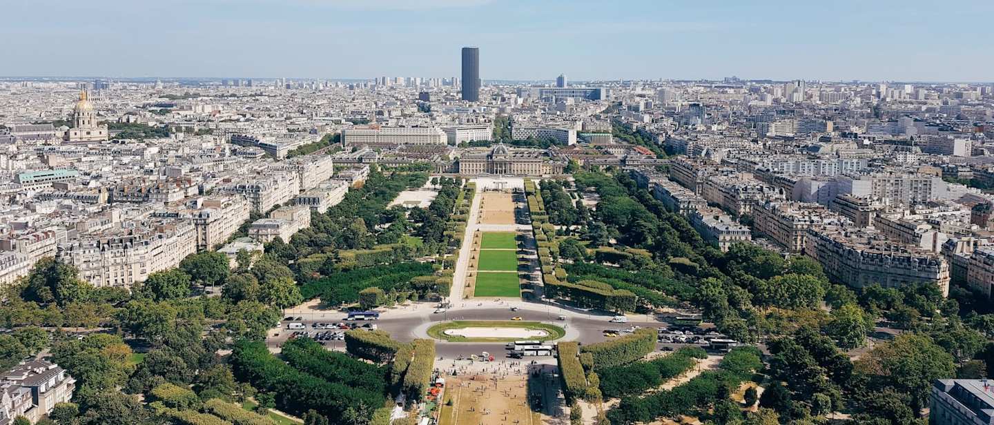 Aerial view of Paris