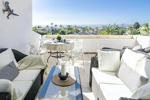 Sunshine Candy Stripe, Plum Guide home in Marbella, Andalusia