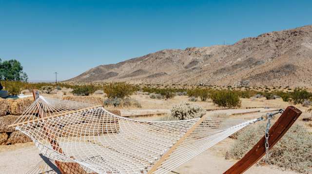 One of Desert Saga's outdoor hammocks