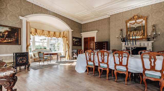 One of the dining rooms in Sense & Sensibility