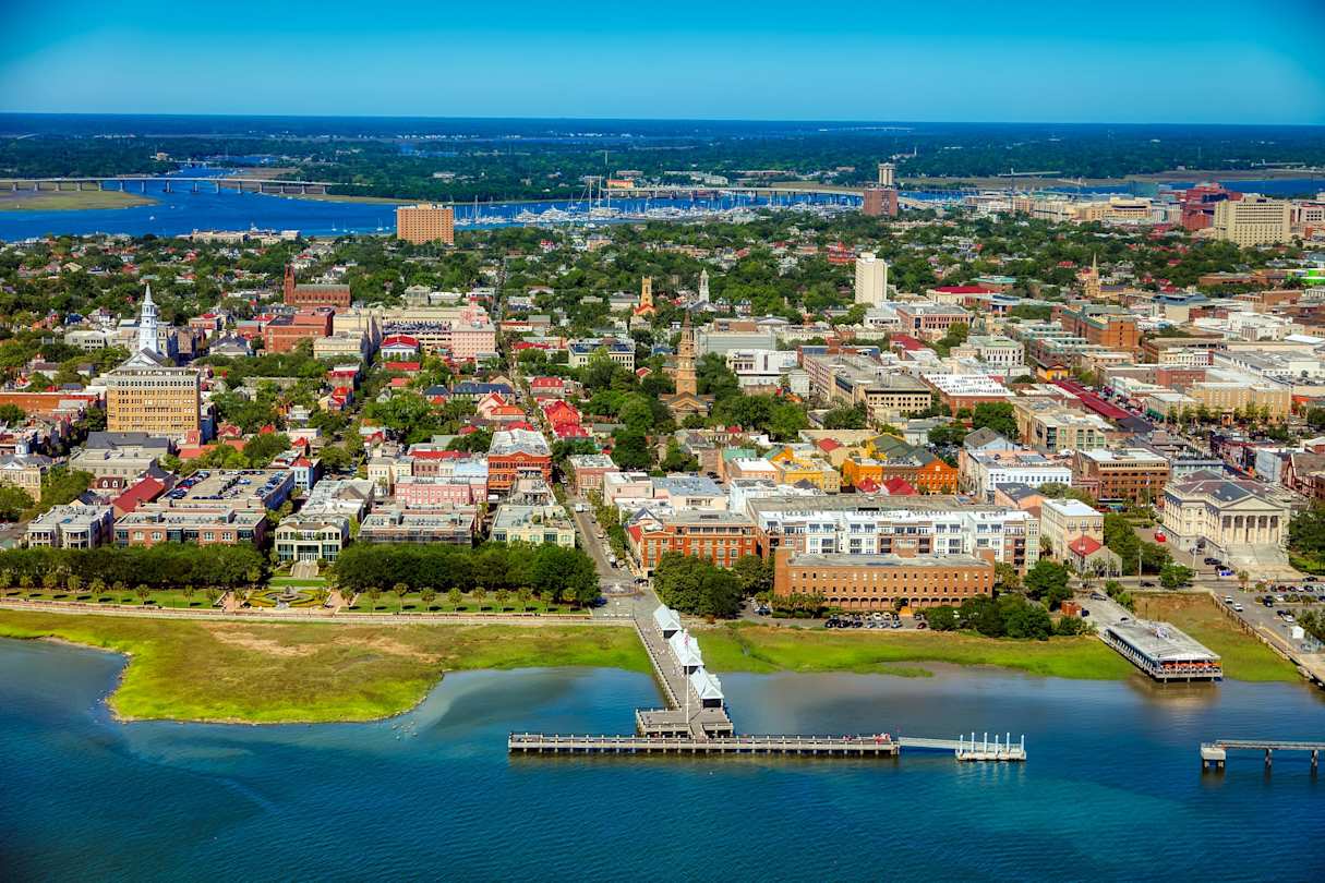 View of Charleston, South Carolina, USA