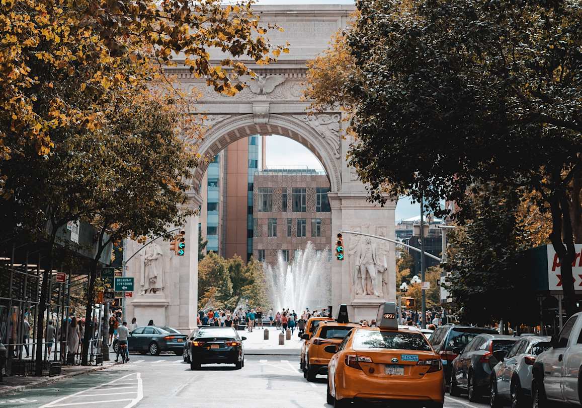Road in Greenwich Village, New York
