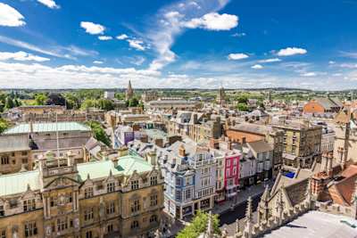 Aerial view of Oxford, England