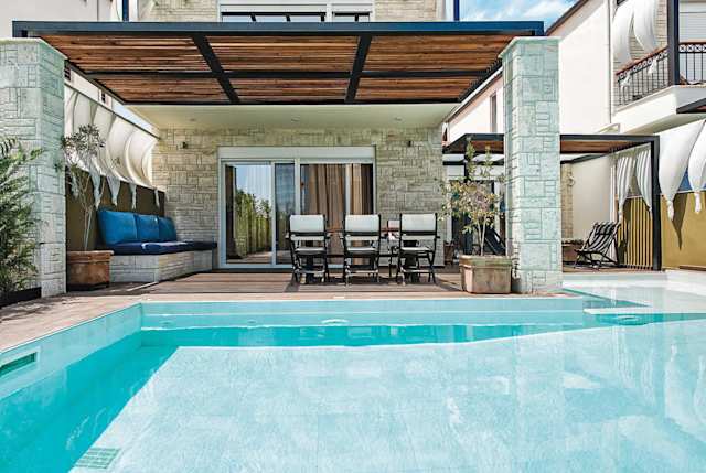 Stone Columns, Plum Guide home in Halkidiki, Greece