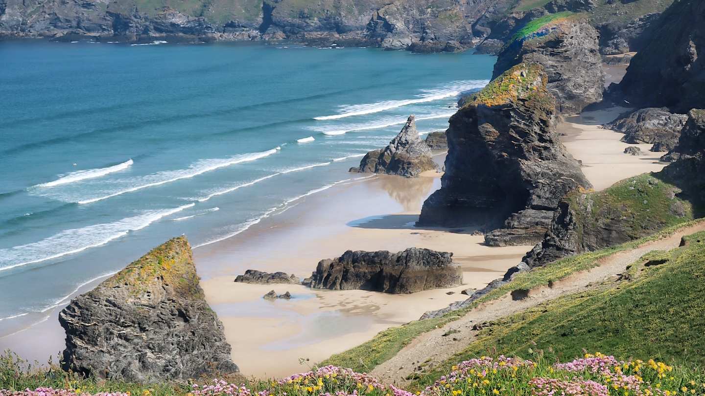 Bedruthan Steps, Cornwall, UK