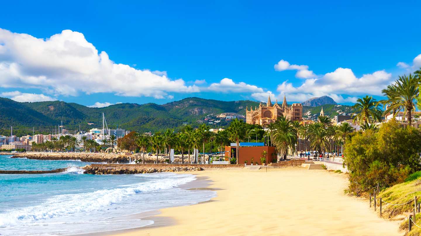 Panoramic view of Palma de Mallorca, Balearic Islands
