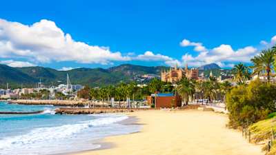 Panoramic view of Palma de Mallorca, Balearic Islands