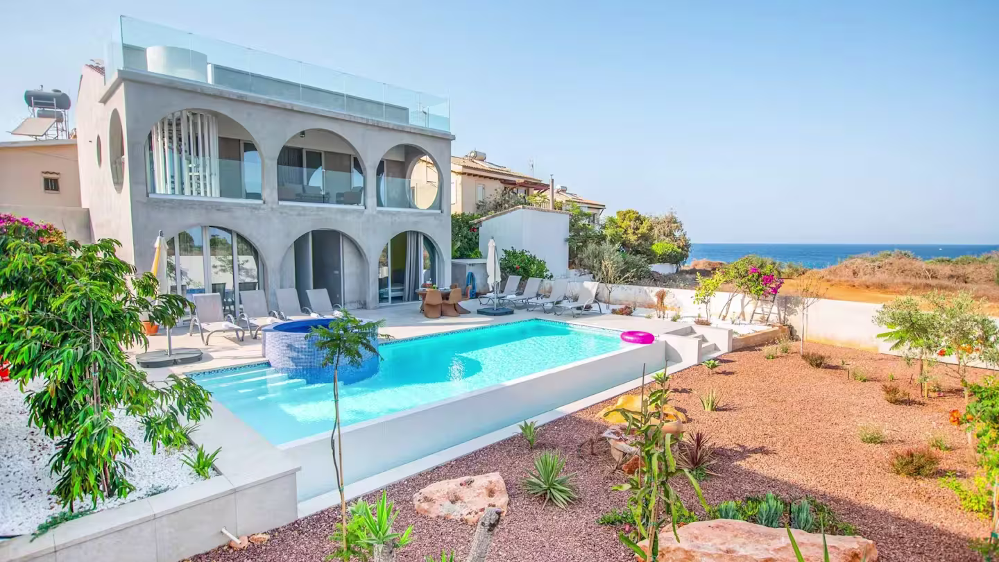 Beach Bunker, a Plum Guide home with swimming pool, whirlpool, and beach access, Protaras, Cyprus