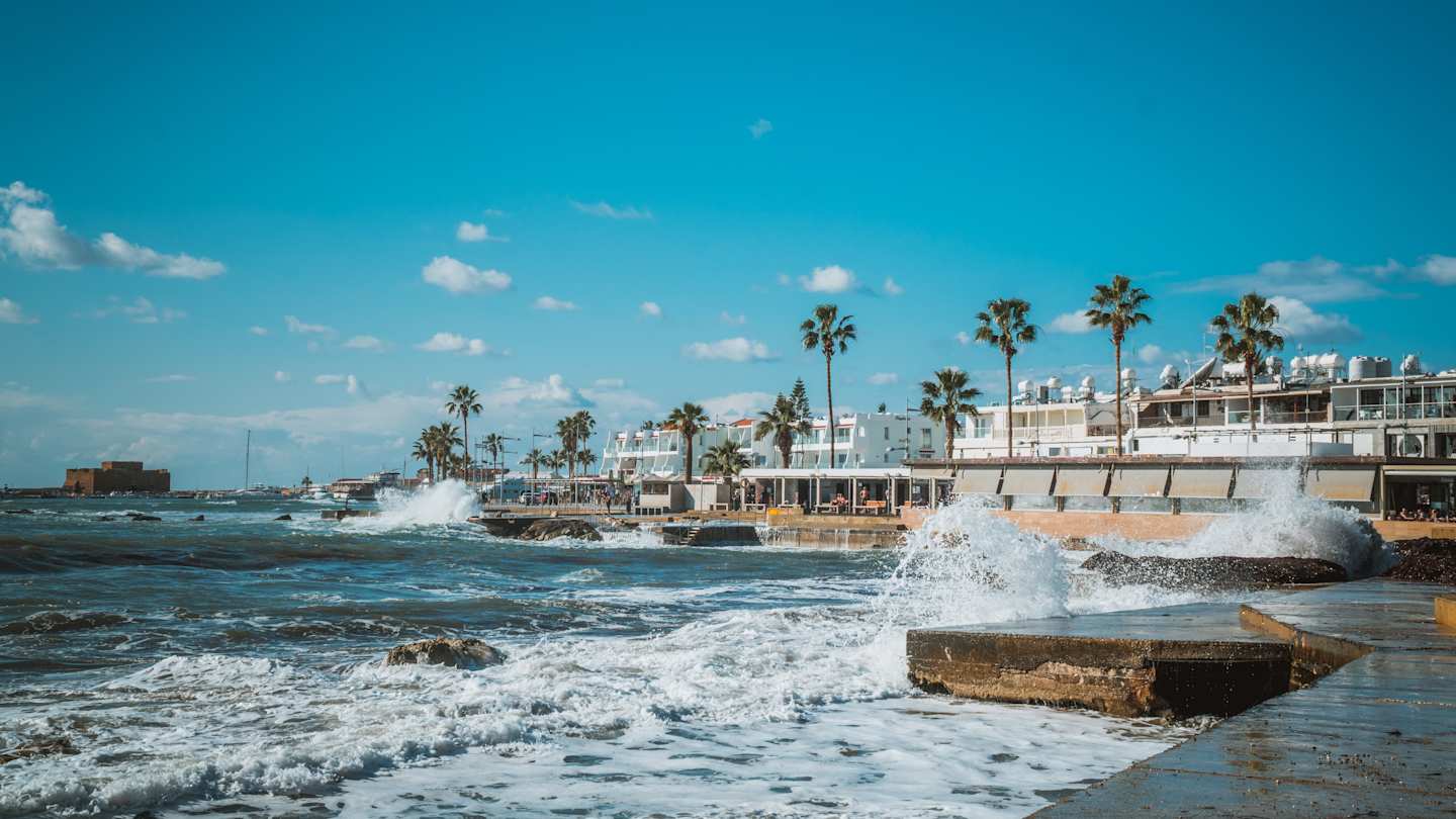 Beach in Paphos, Cyprus