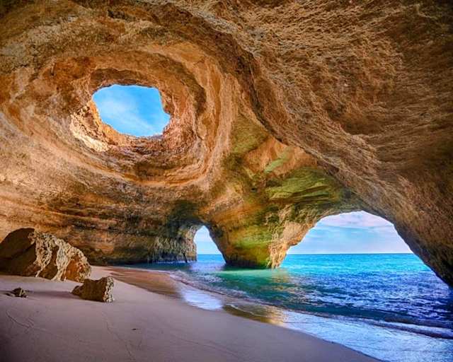 The Benagil Cave in Algarve, Portugal