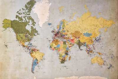 A map of the world