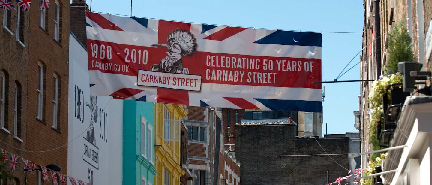 View of Soho on a sunny day