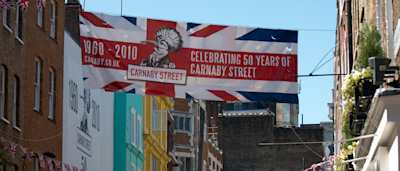 View of Soho on a sunny day