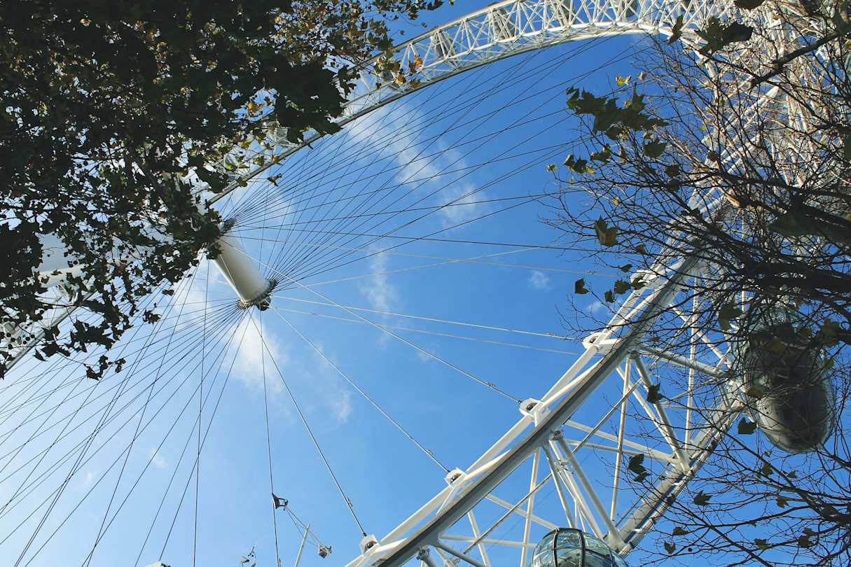 View of the London Eye, London, England
