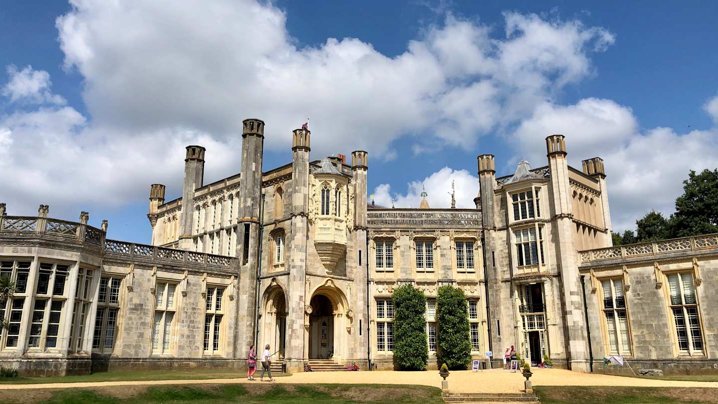 Highcliffe Castle on a sunny day, Christchurch, England, UK
