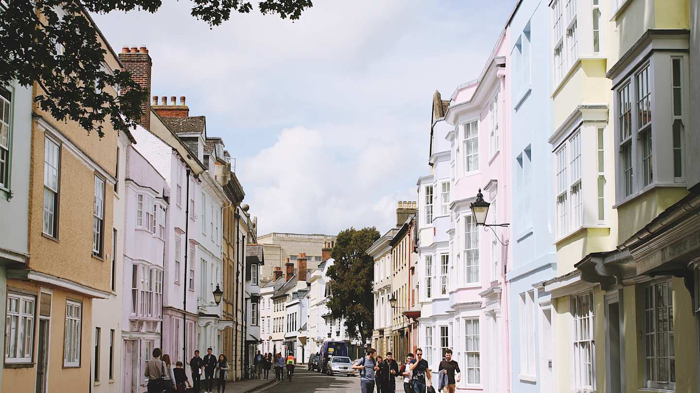 A street in Oxford, England, UK