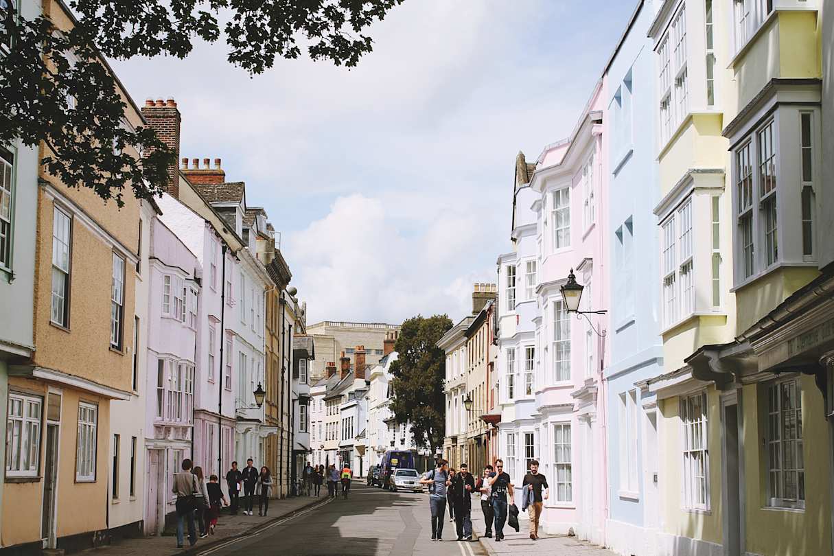 A street in Oxford, England, UK