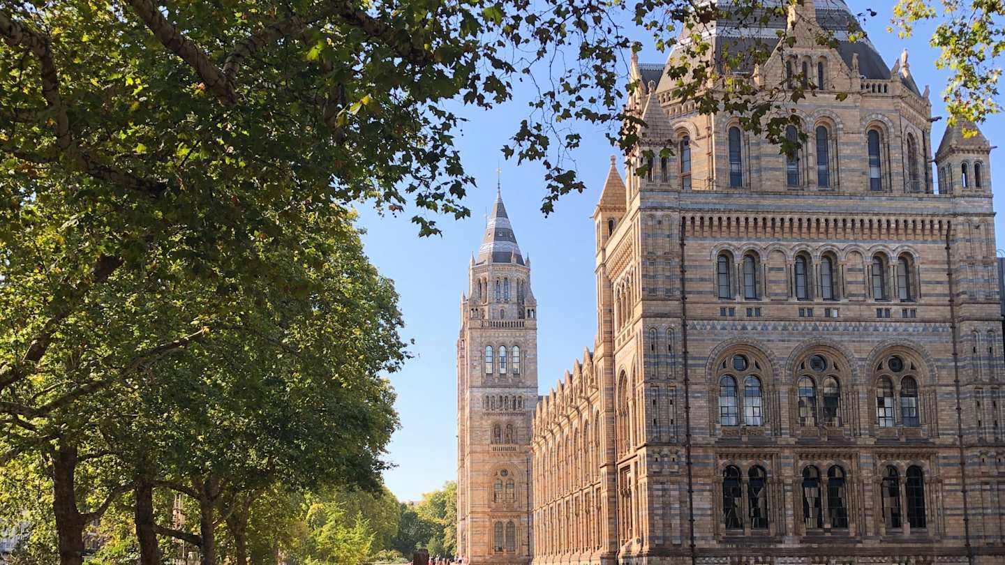 Exterior and grounds of the Natural History Museum, London
